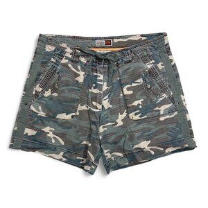Dakota Grizzly Women’s Y2K Medium Camo Skater Grunge Punk Cargo Shorts 100% Cott